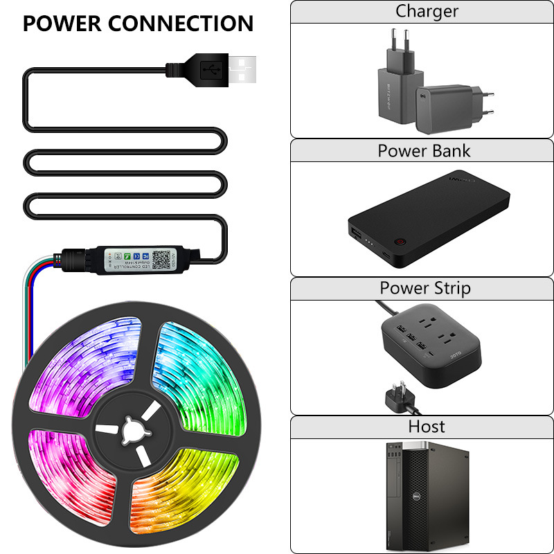 Multicolor 5050 LED Light Strip