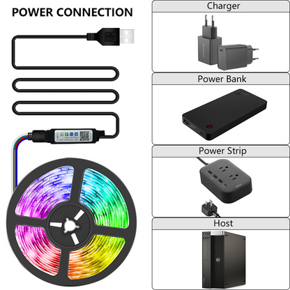 Multicolor 5050 LED Light Strip
